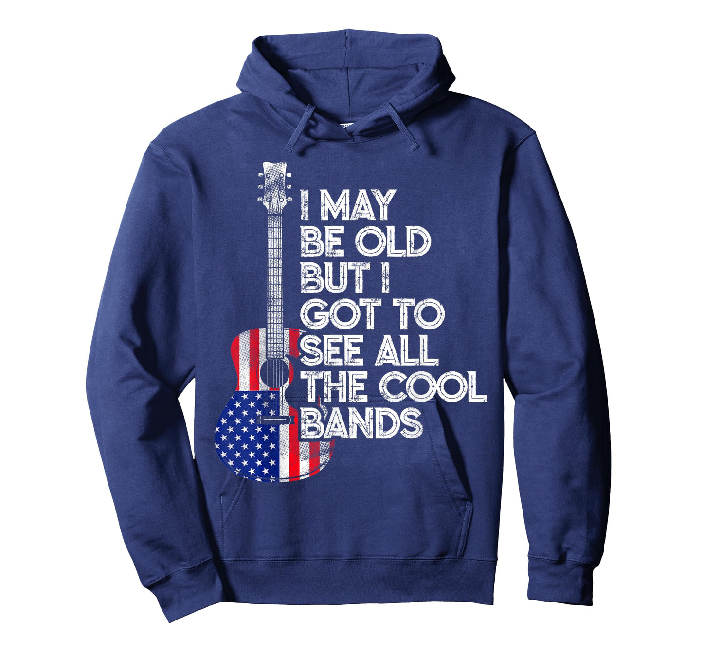I May Be Old But I Got To See All The Cool Bands USA Flag T-Shirt