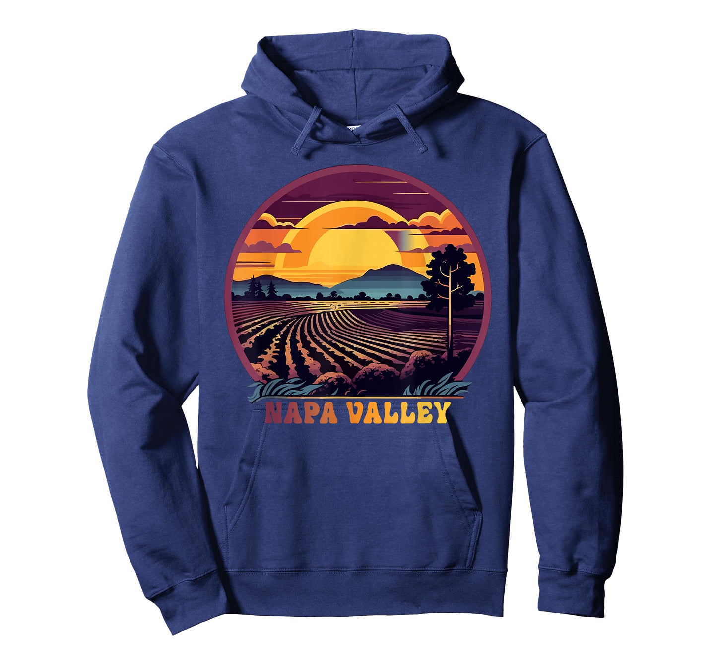 Napa Valley Vineyard Winery Vintage Retro Sunset Souvenir T-Shirt