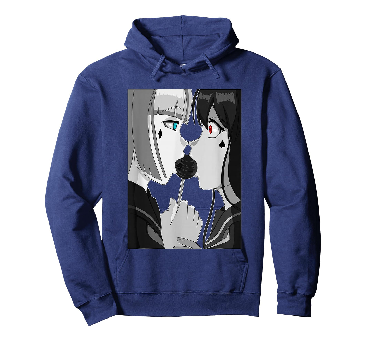 Sweet Lollipop Kiss Anime & Manga Emo Girls Yuri Couple T-Shirt