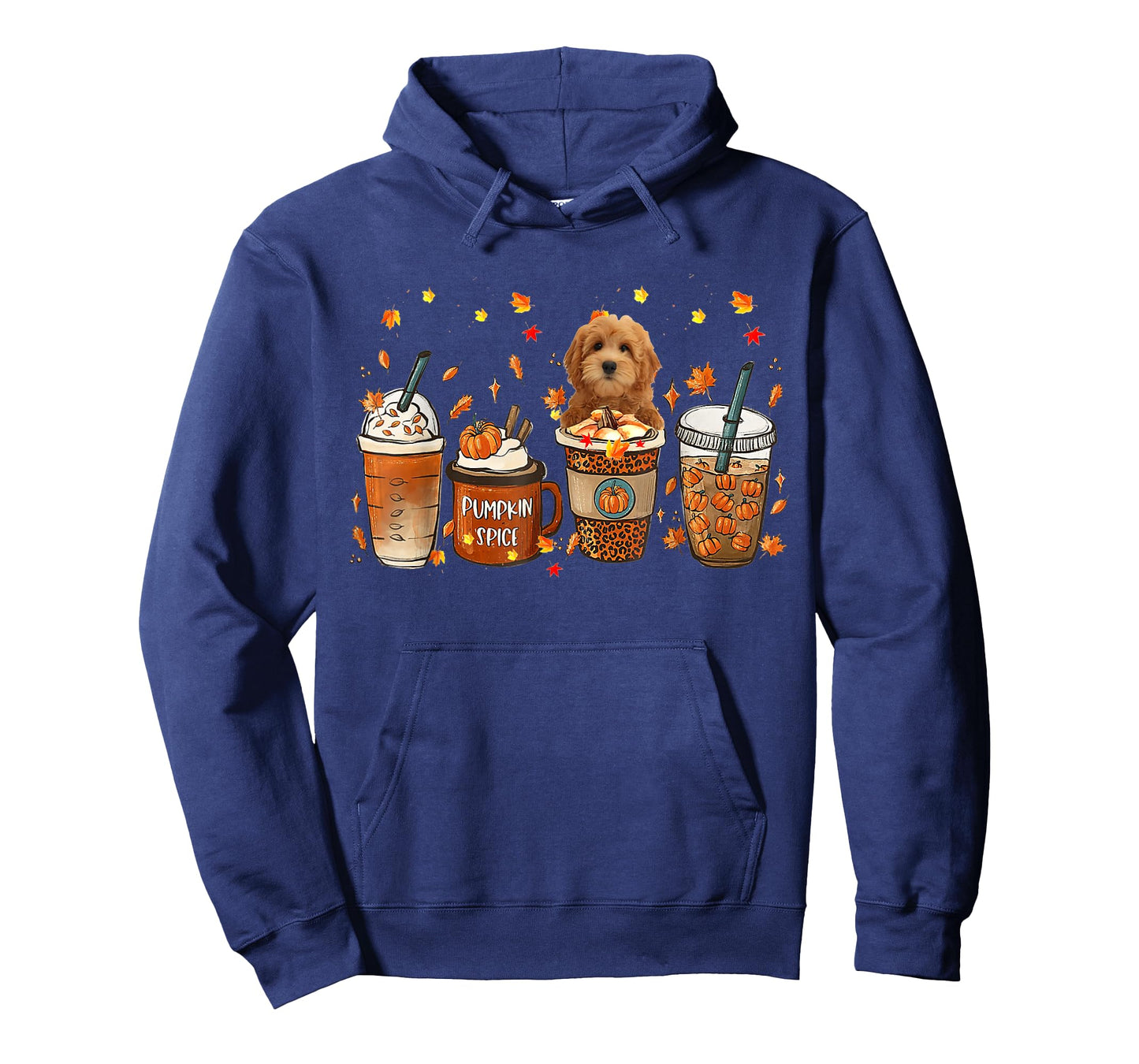 Goldendoodle Fall Coffee Pumpkin Spice Latte Iced Autumn T-Shirt