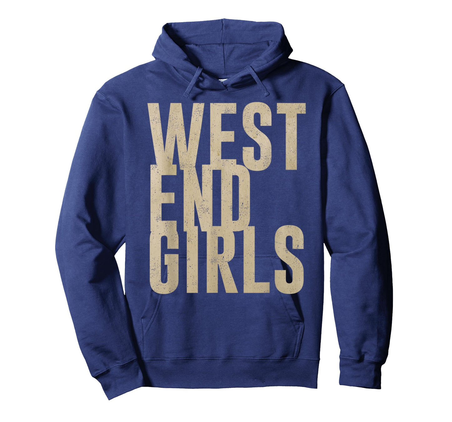 Vintage West End Girls Distressed Music Design T-Shirt