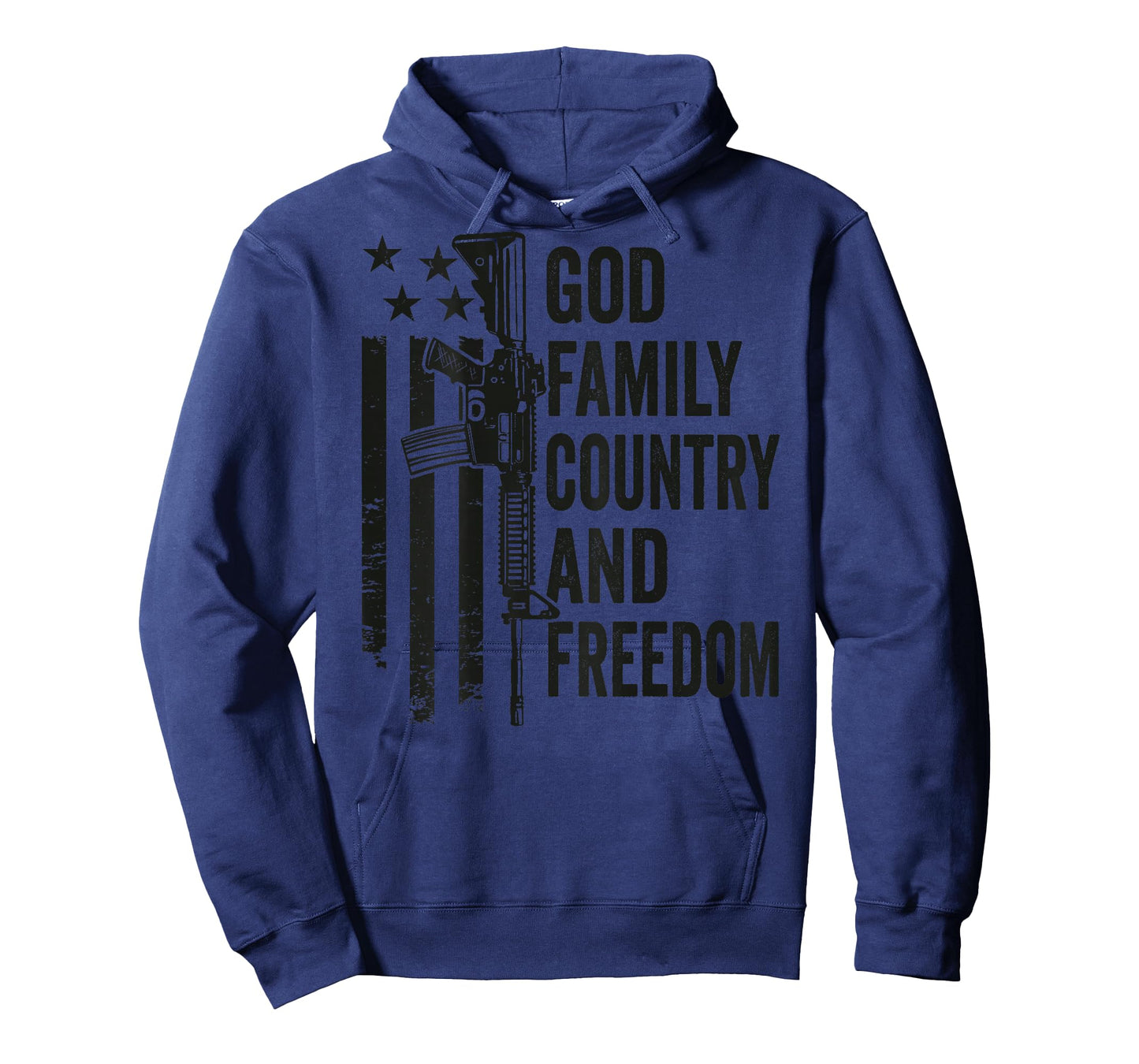 God Family Country Freedom - Pro Guns 2nd Amendment (BACK) T-Shirt