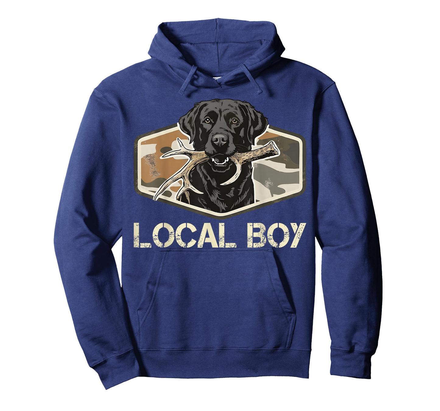 Local Boy Black Lab Hunting Dog Marsh Deer Hunting Vintage T-Shirt