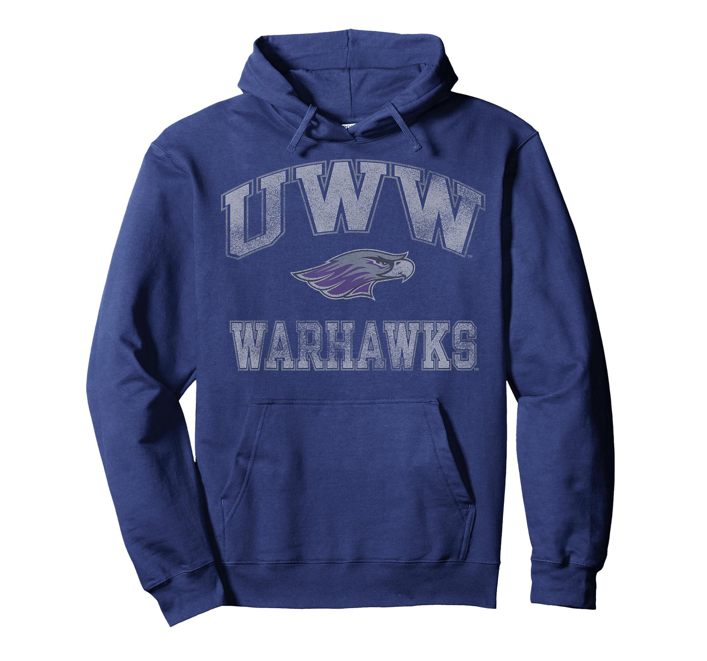 Wisconsin Whitewater Warhawks Vintage Worn Purple T-Shirt