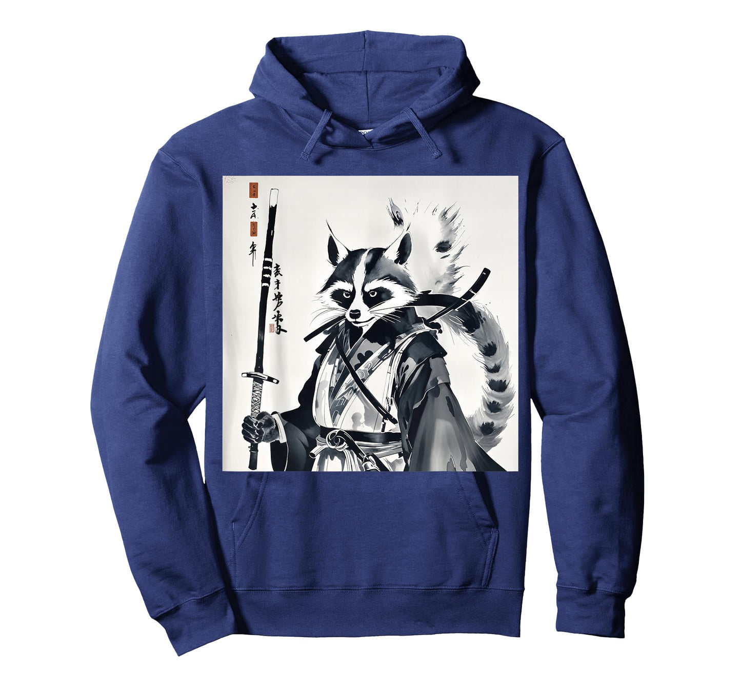 Samurai Raccoon Graphic Warrior Art Japanese Anime Ukiyo-e T-Shirt