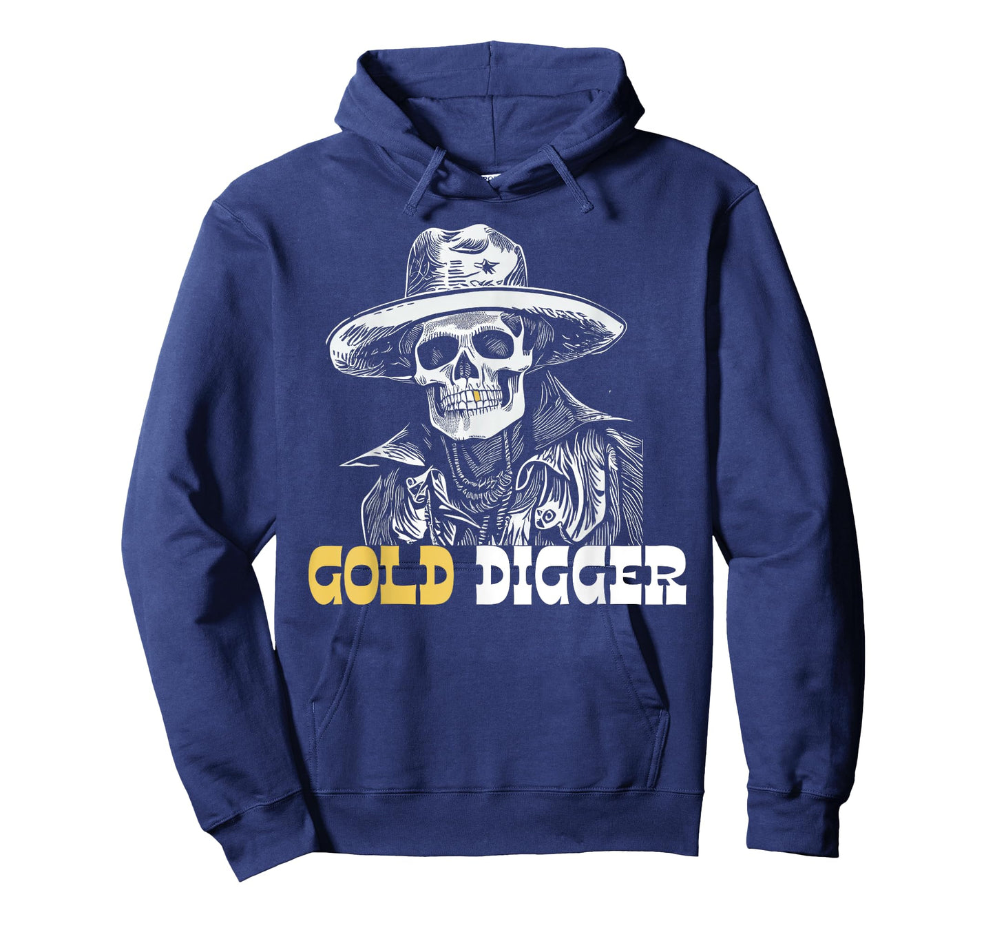 Gold Digger Mining Gold Panning Skull Funny Gold Tooth T-Shirt