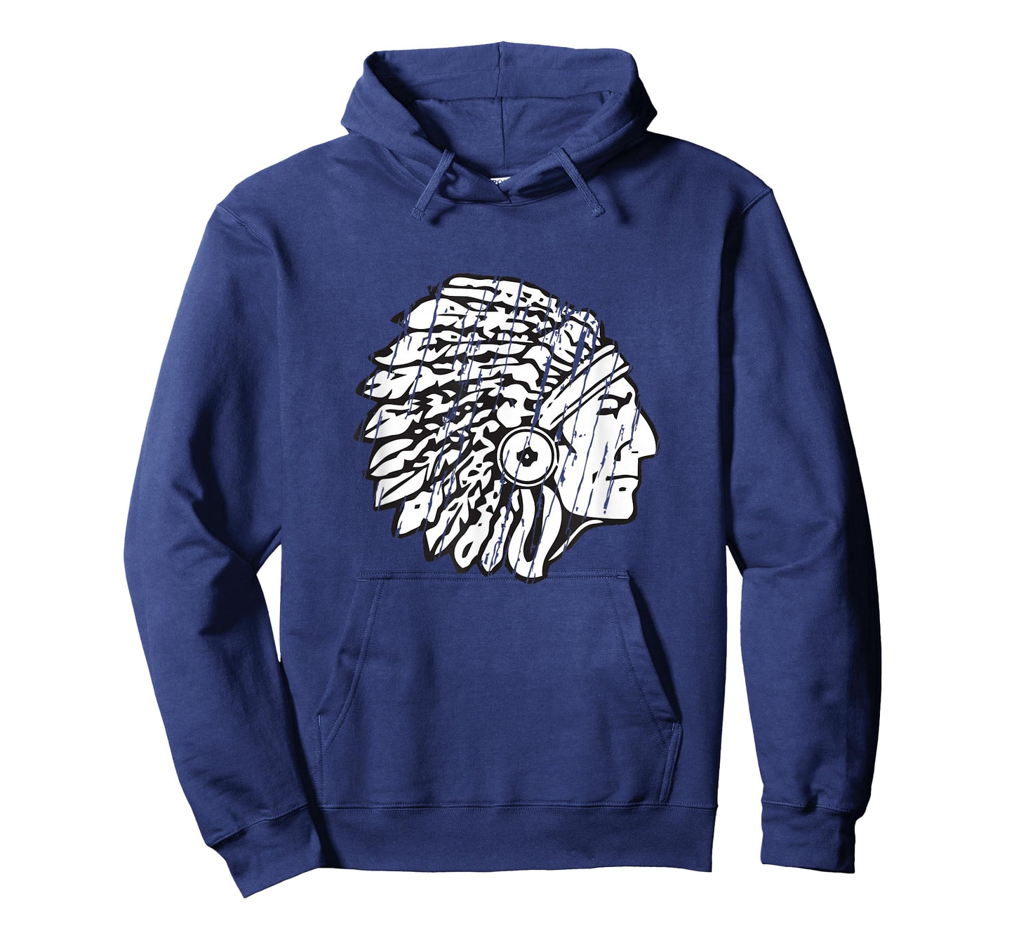 Indian Chief Mascot Headdress Distressed T-Shirt T-Shirt
