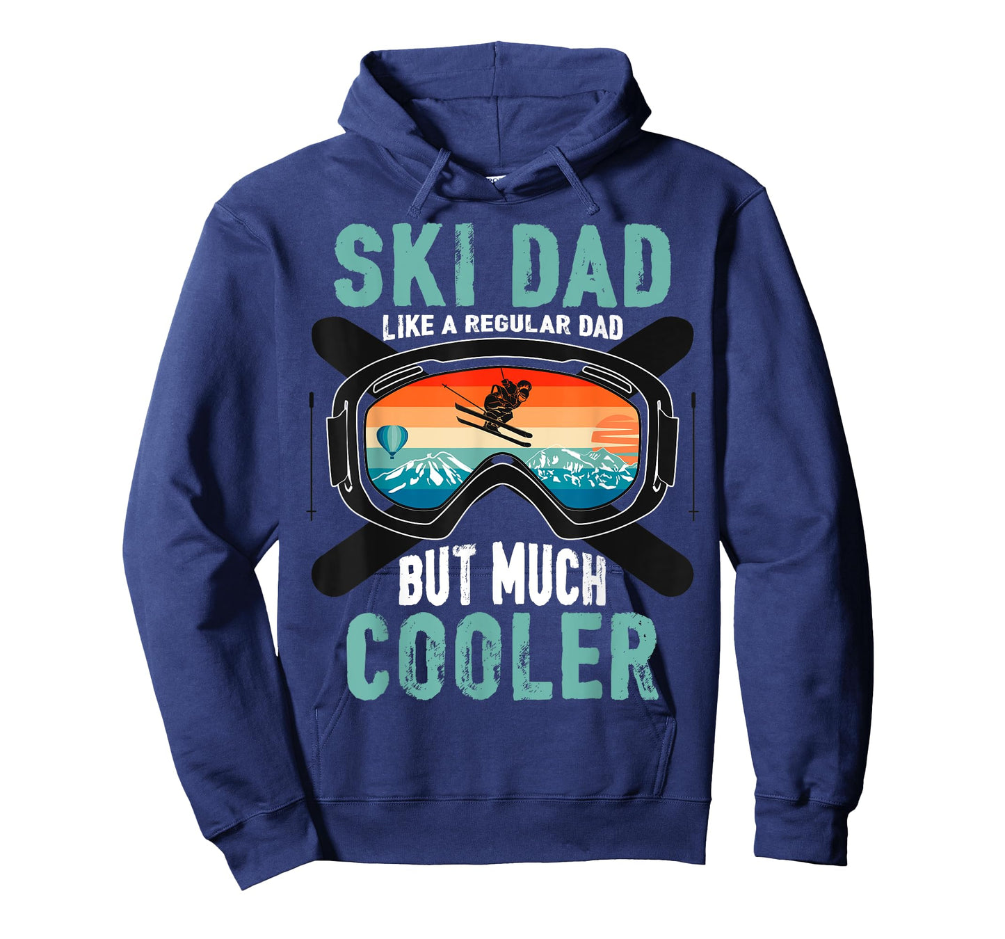 Ski Dad Like A Regular Dad But Cooler Vintage Skier Gift T-Shirt