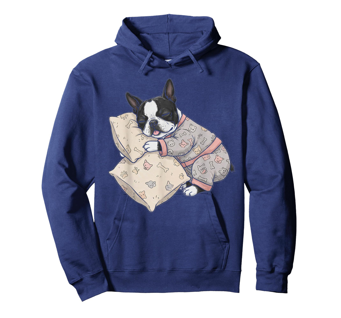 Funny Sleepy Boston Terrier Pajama Men Women Kids T-Shirt