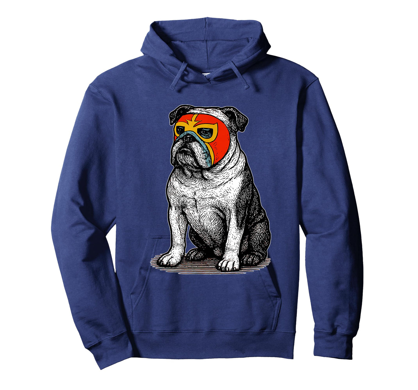 Vintage English Bulldog Luchador Mask Lucha Libre Dog Dad T-Shirt