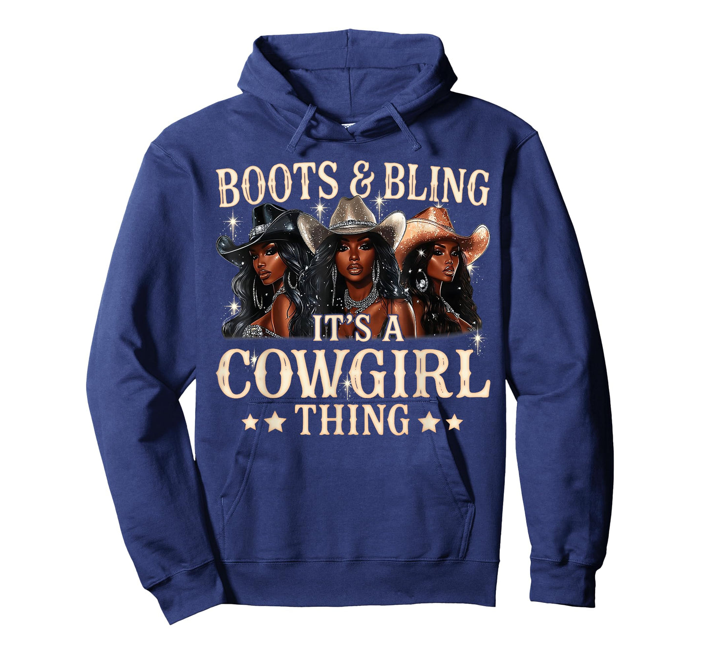 Retro Cowgirl Boots & Bling Its A Cowgirl Thing Western T-Shirt