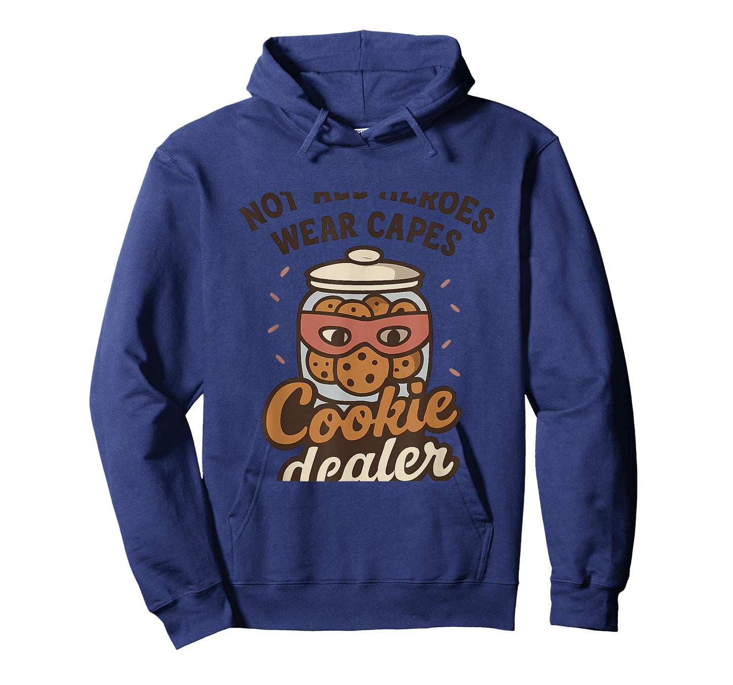 Cookie Dealer Hero Graphic Design Brown and Pink T-Shirt