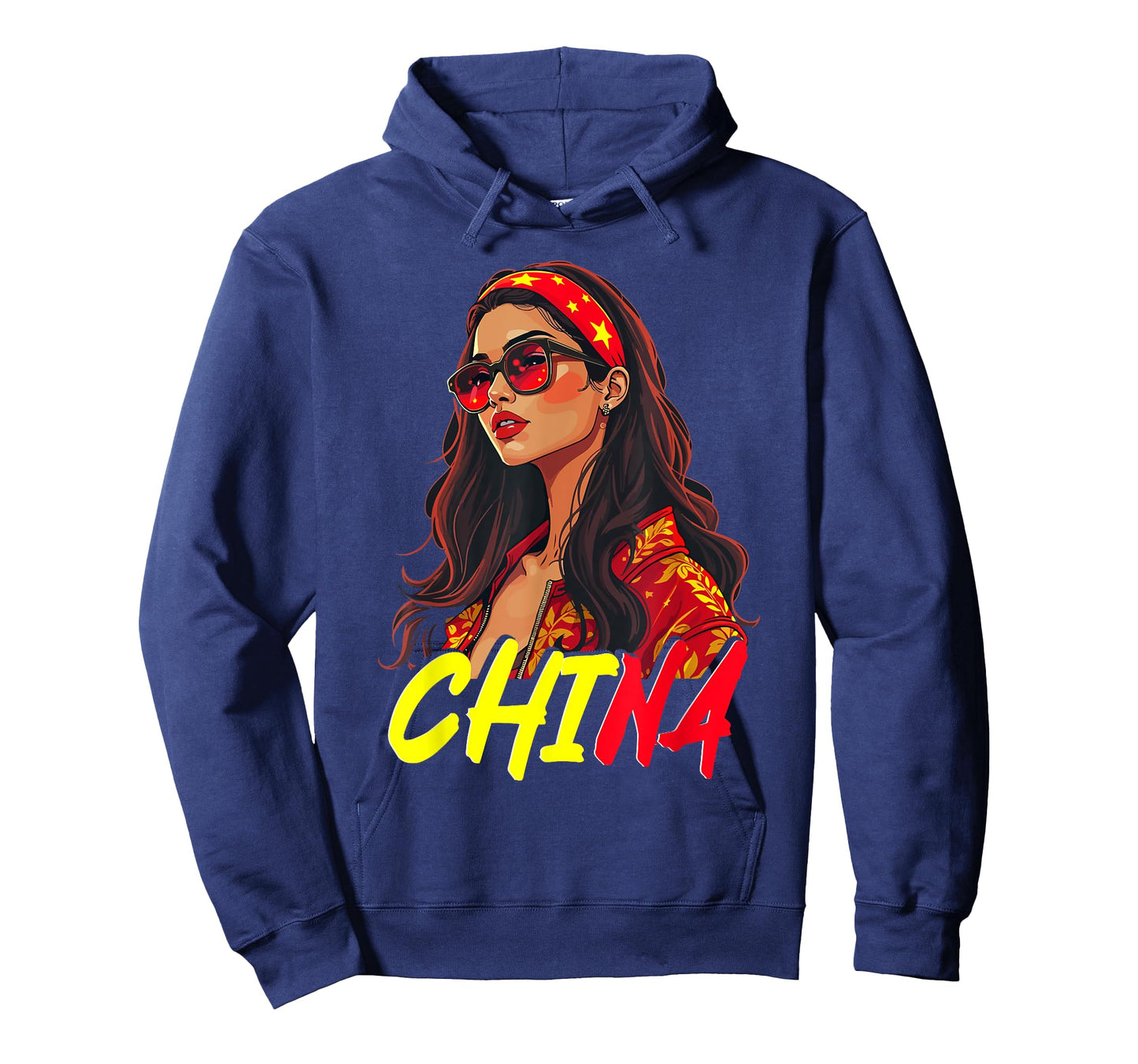China Flag Woman Sunglasses Girl China T-Shirt