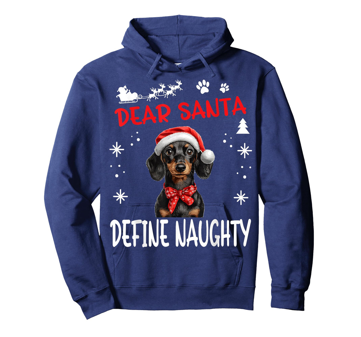 Cute Dachshund Wiener Doxie dog Dog Christmas Dear Santa T-Shirt