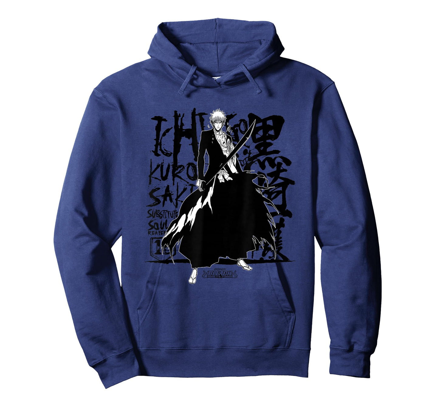 Bleach Ichigo Anime T-Shirt, Unisex-Adults, Grey, Small, Short Sleeve, Cotton, Classic Fit, Unique Bleach Ichigo Design