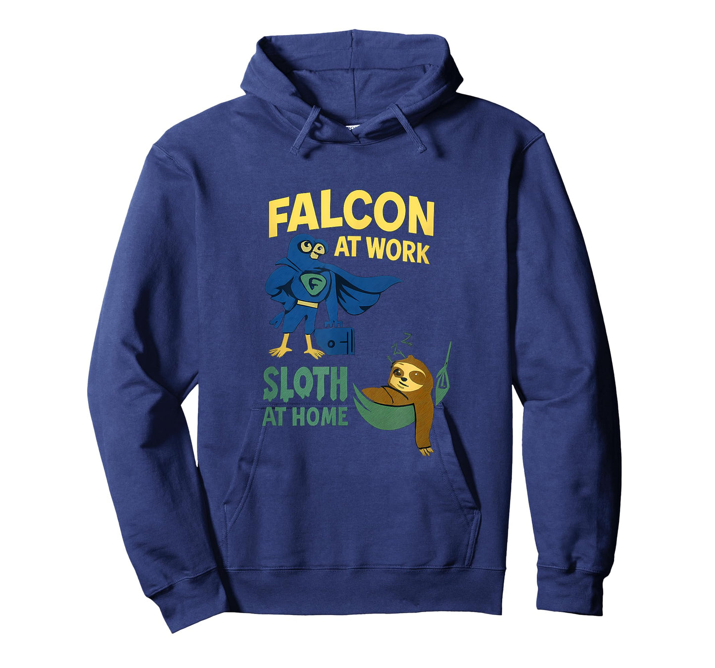 Falcon at Work Sloth at Home Work Play Balance T-Shirt