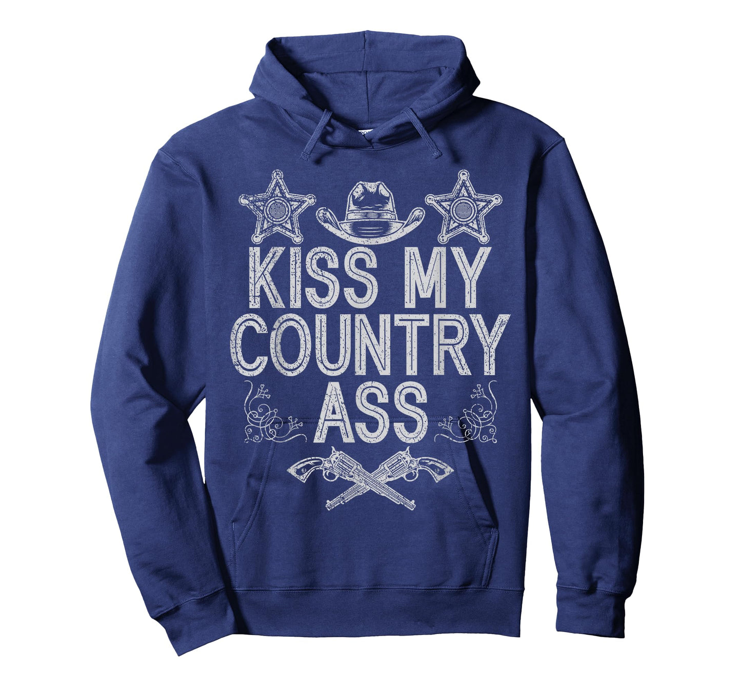 Kiss My Country Ass Western Gal Gunfighter Horse Lover Rider T-Shirt