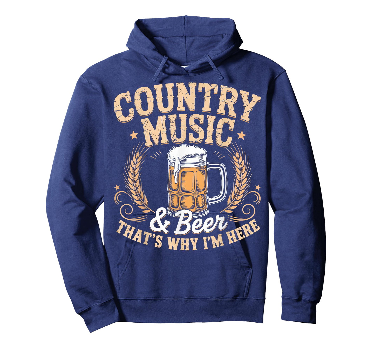 Country Music & Beer Tee That's Why I'm Here Funny T-Shirt