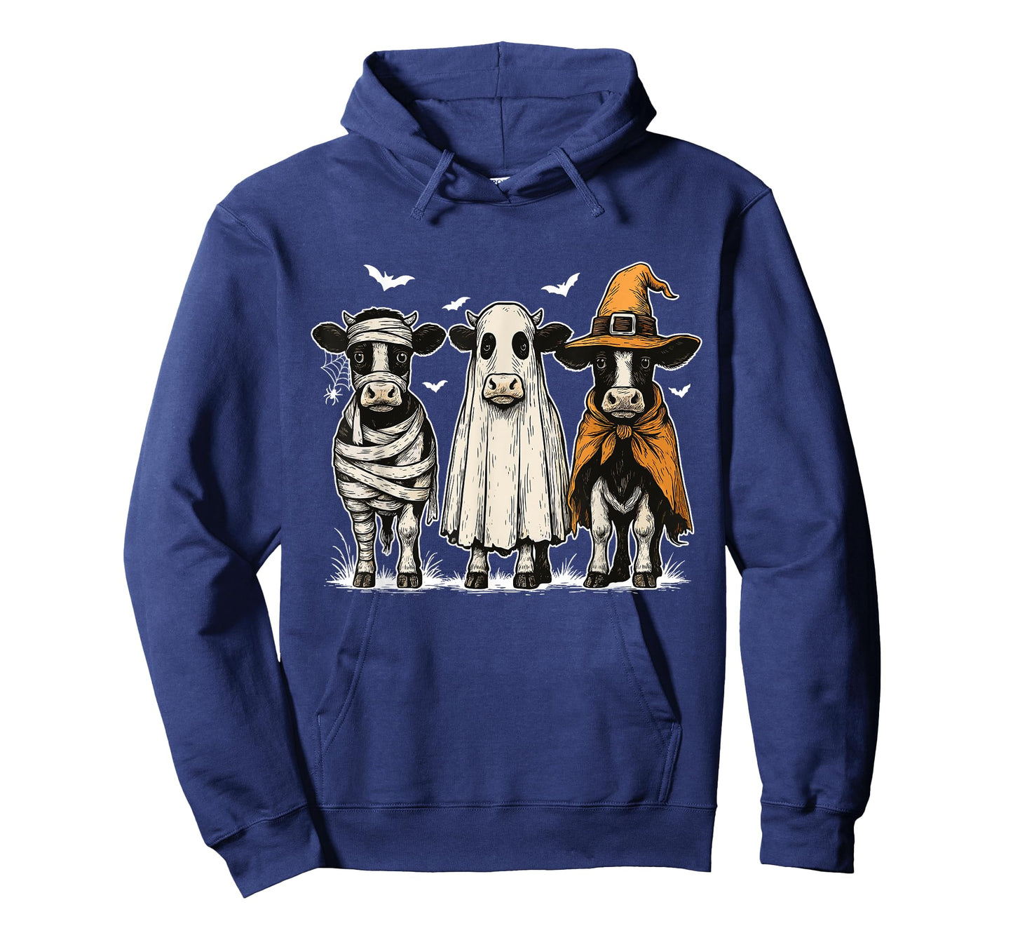 Funny Ghost Cow Halloween Cow Lover Cow Witch Spooky Season T-Shirt