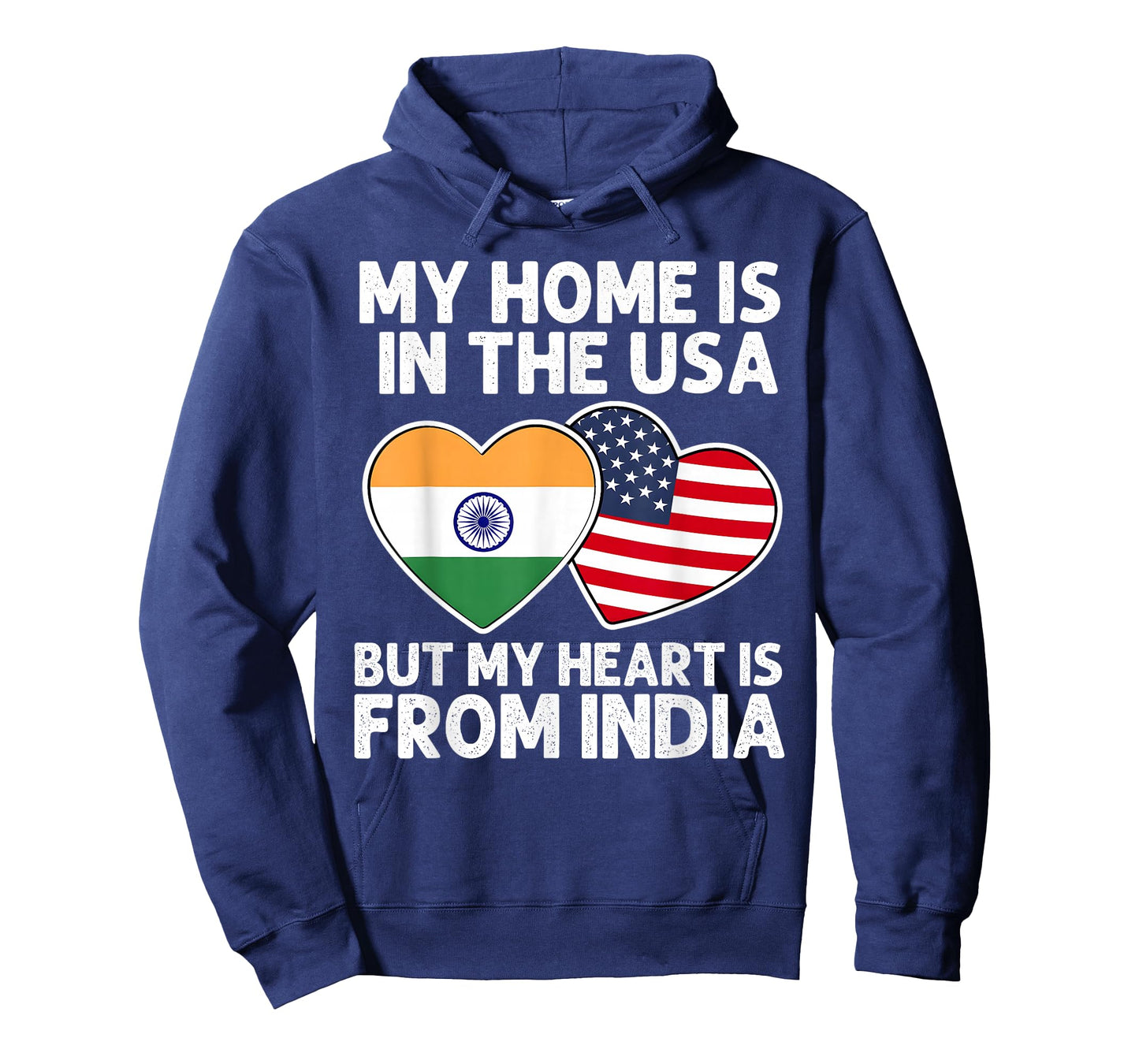 My Home USA My Heart India Indian American Pride Flag T-Shirt