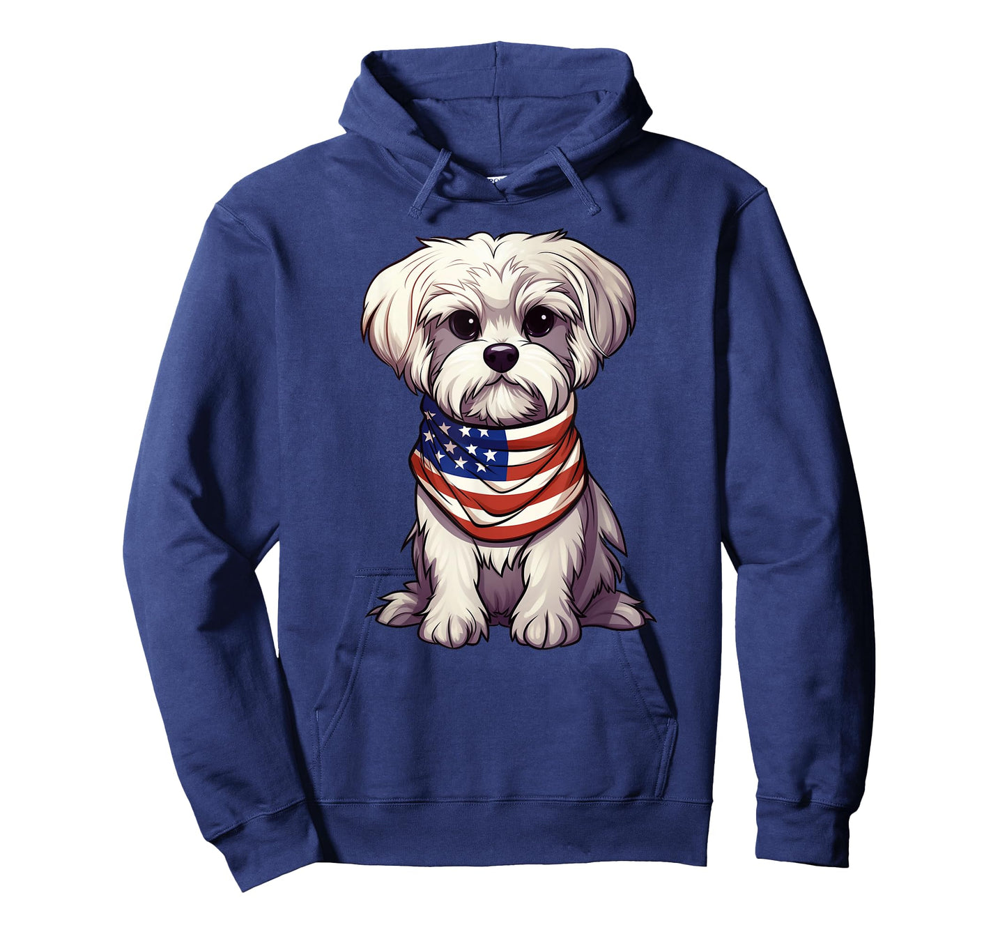 Maltese American Flag Maltese Dog Owner Mom Dad Men Women T-Shirt