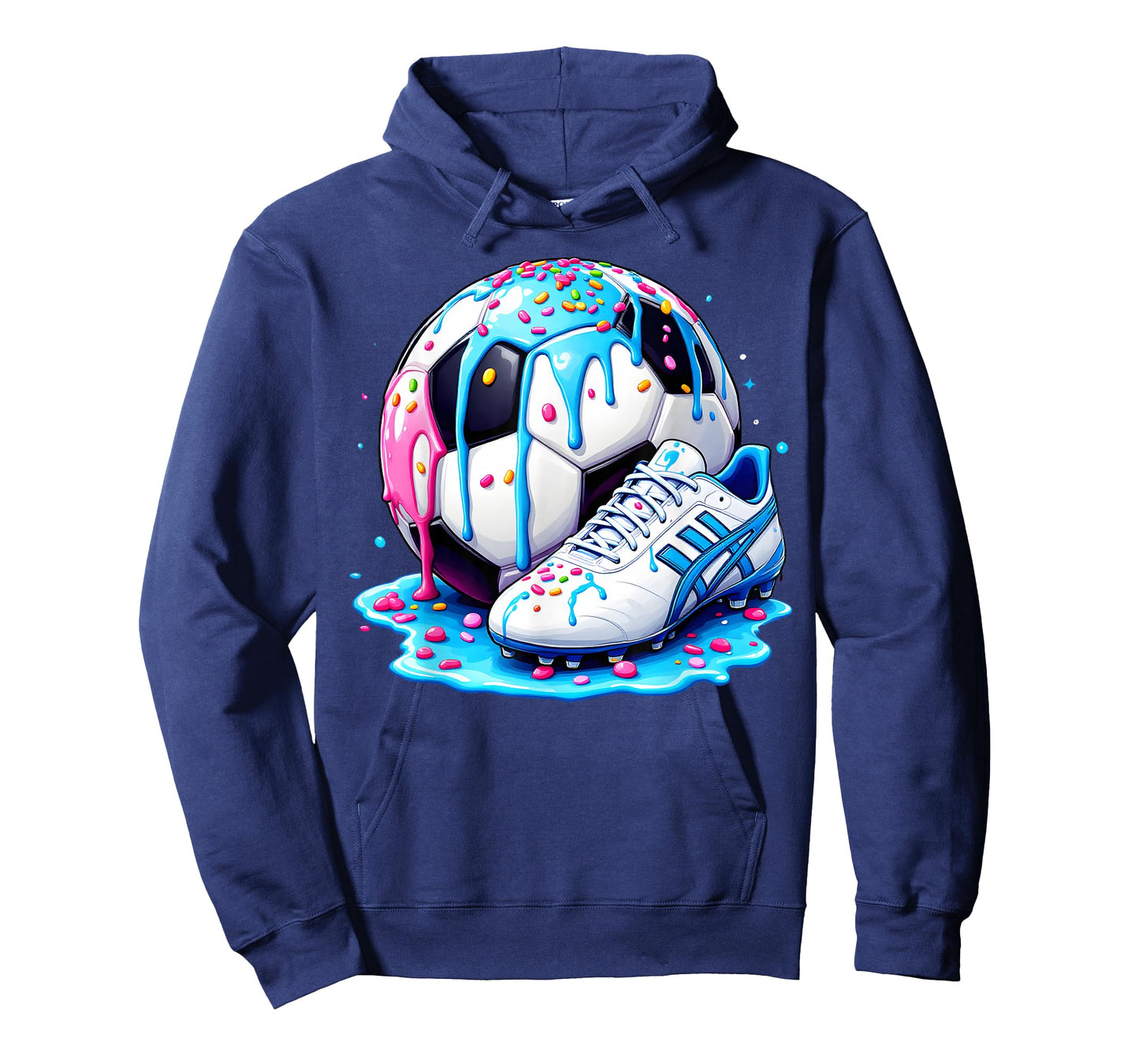 Soccer Ice Cream Sprinkles Theme Youth Respect The Drip Kids T-Shirt