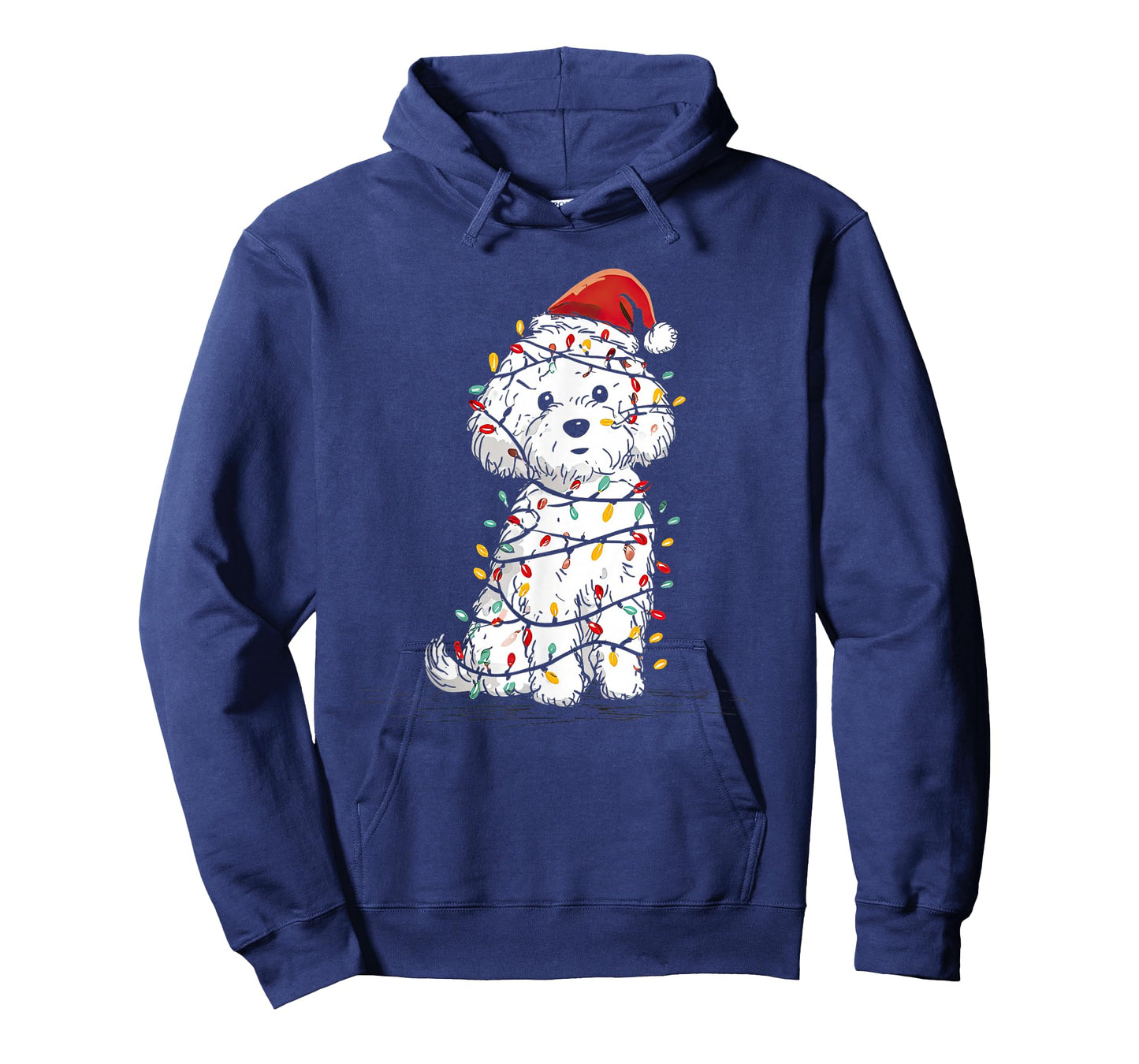Funny Bichon Frise Christmas Graphics Dog Lights Lover T-Shirt