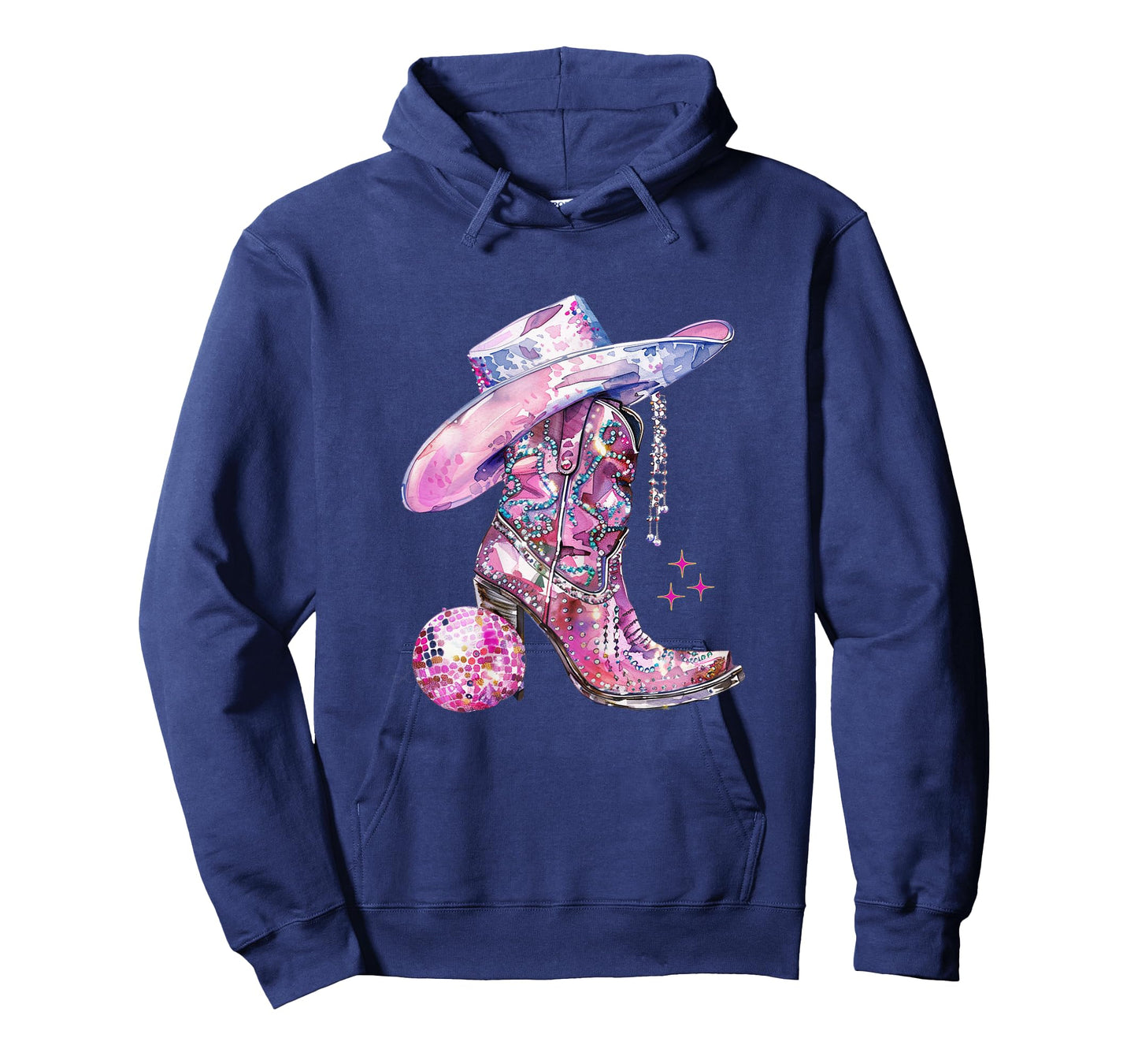 Pink Cowgirl Girl Western Country Music Disco Party Rodeo T-Shirt
