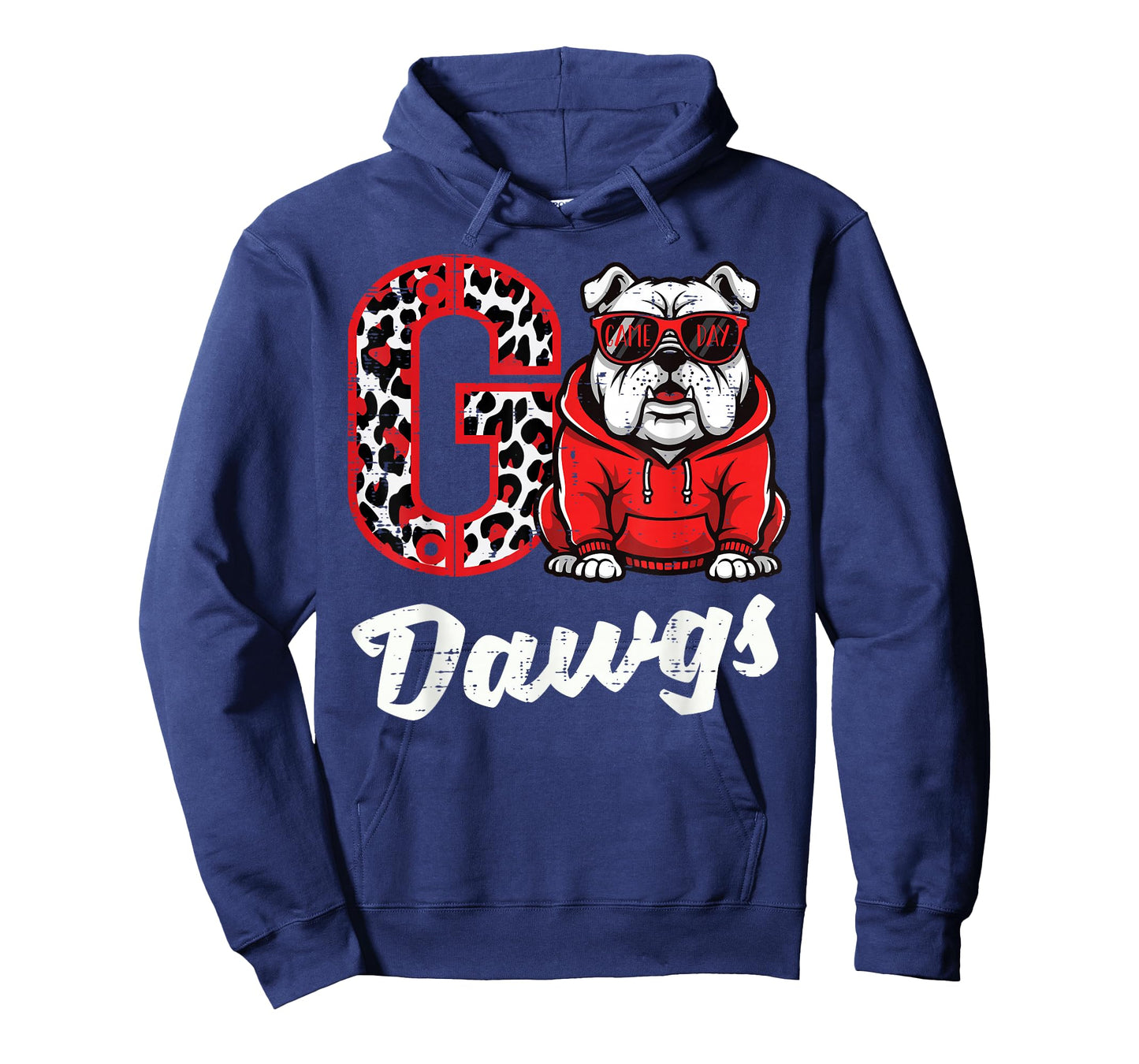 Bulldog Go Dawgs Men Women Kids Boys Youth Girls Teen T-Shirt