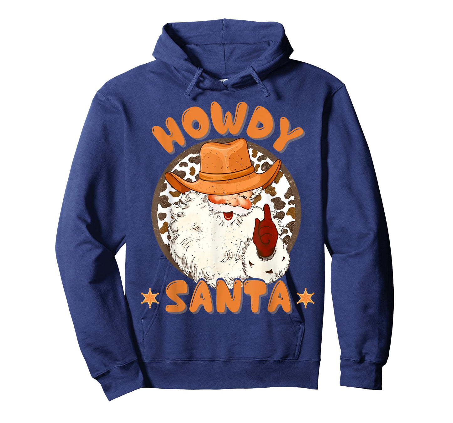 Retro Howdy Santa Cowboy Country Christmas Xmas Kids Boy Pjs T-Shirt