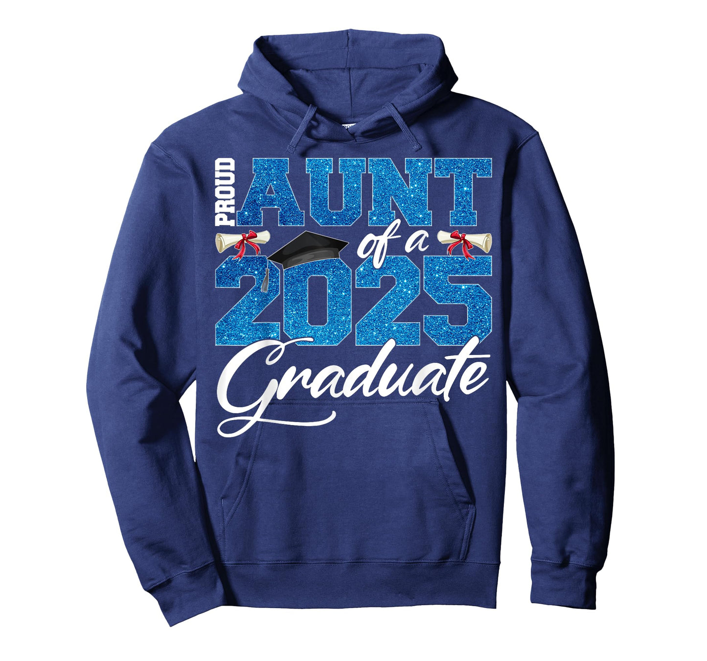 Proud Aunt Of A Class Of 2025 Senior Graduate Men Women T-Shirt