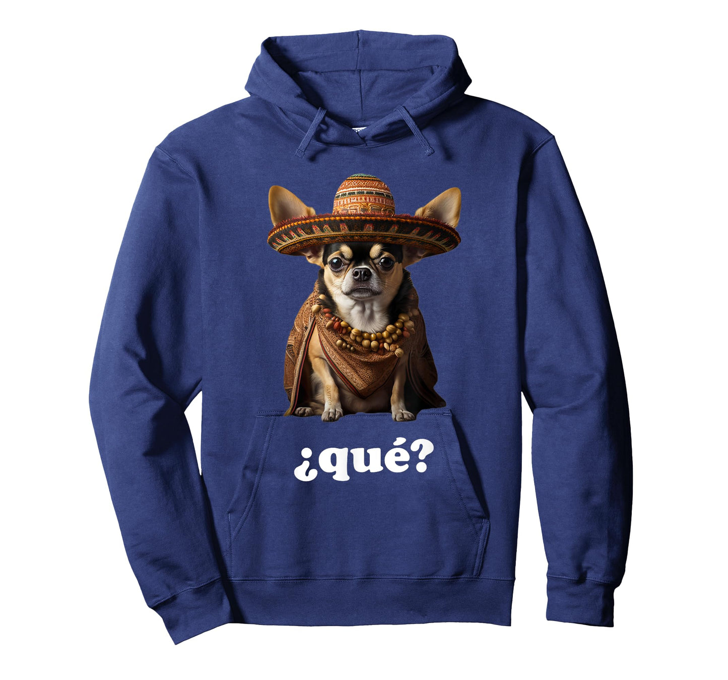 Funny Chihuahua in Sombrero and Spanish – What? (¿Qué?) T-Shirt