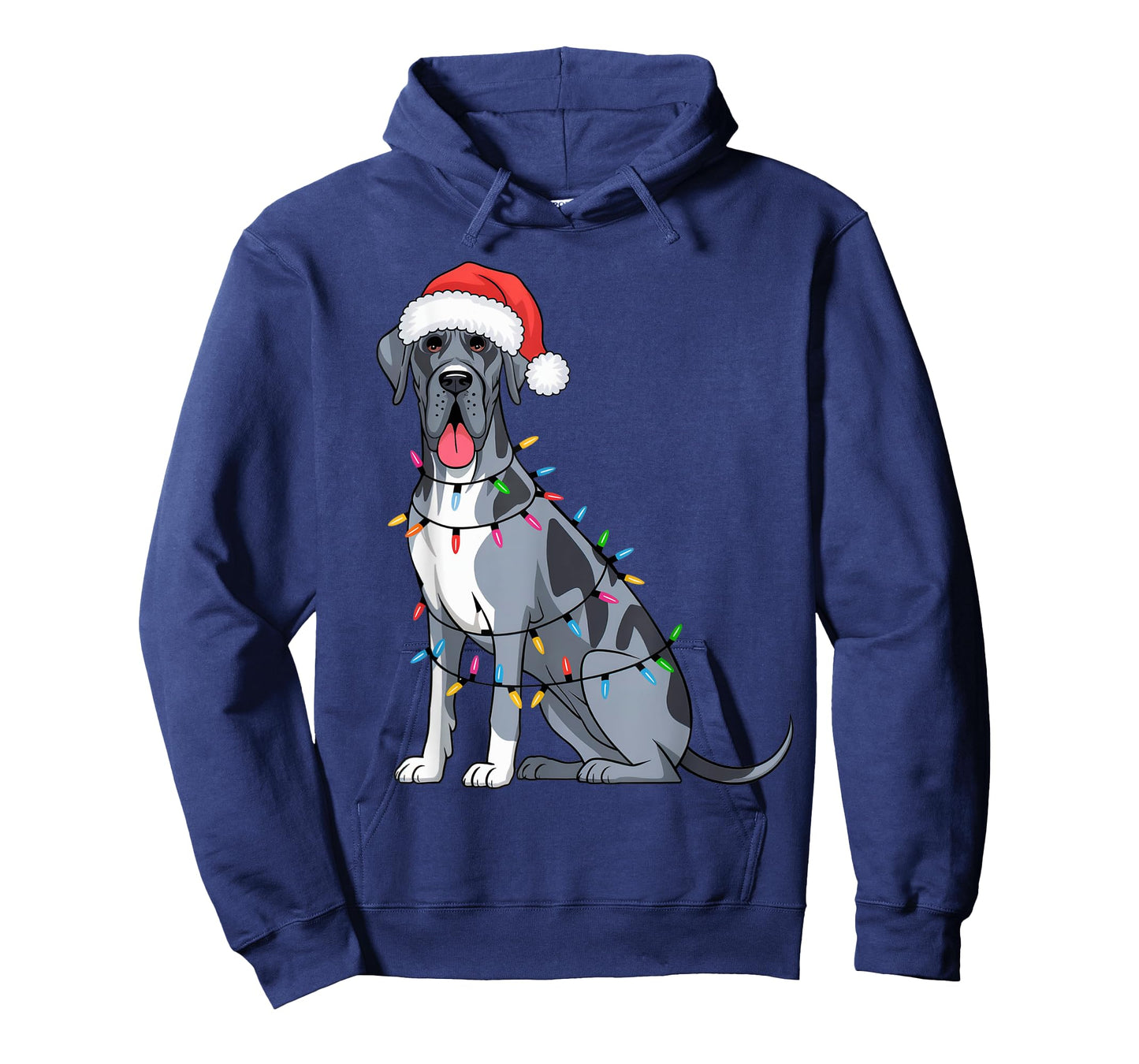 Great Dane Christmas Lights Xmas Dogs Gifts for Men Women T-Shirt