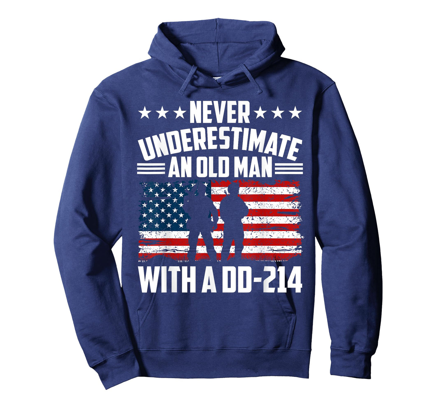 Never Underestimate An Old Man With A Dd214 Veterans Day T-Shirt