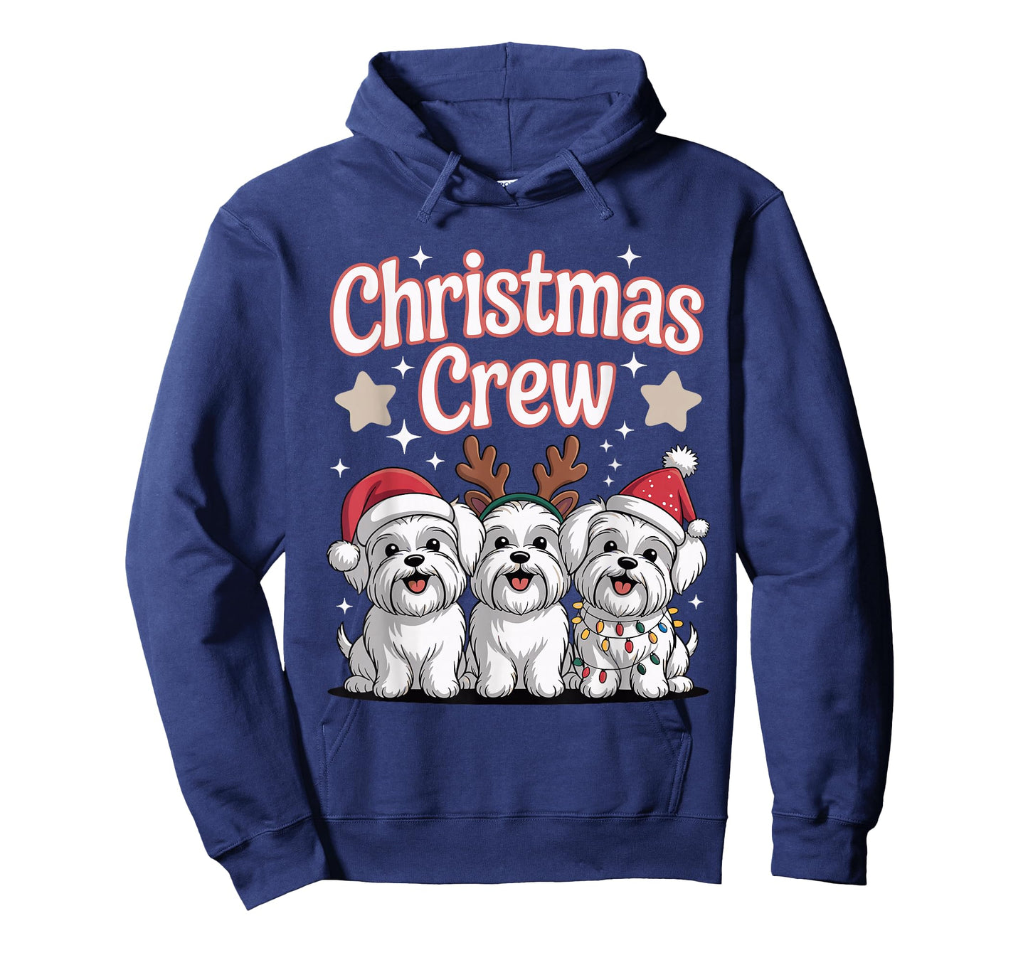 Christmas Crew Xmas Puppy Dog Breed Funny Christmas Maltese T-Shirt