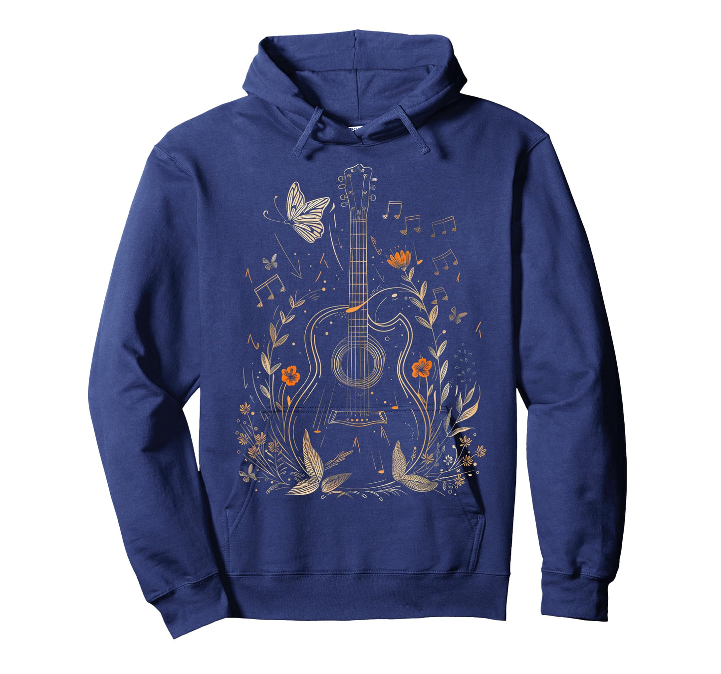 Guitar Player Acoustic Guitar Flowers Floral Art Guitarist T-Shirt
