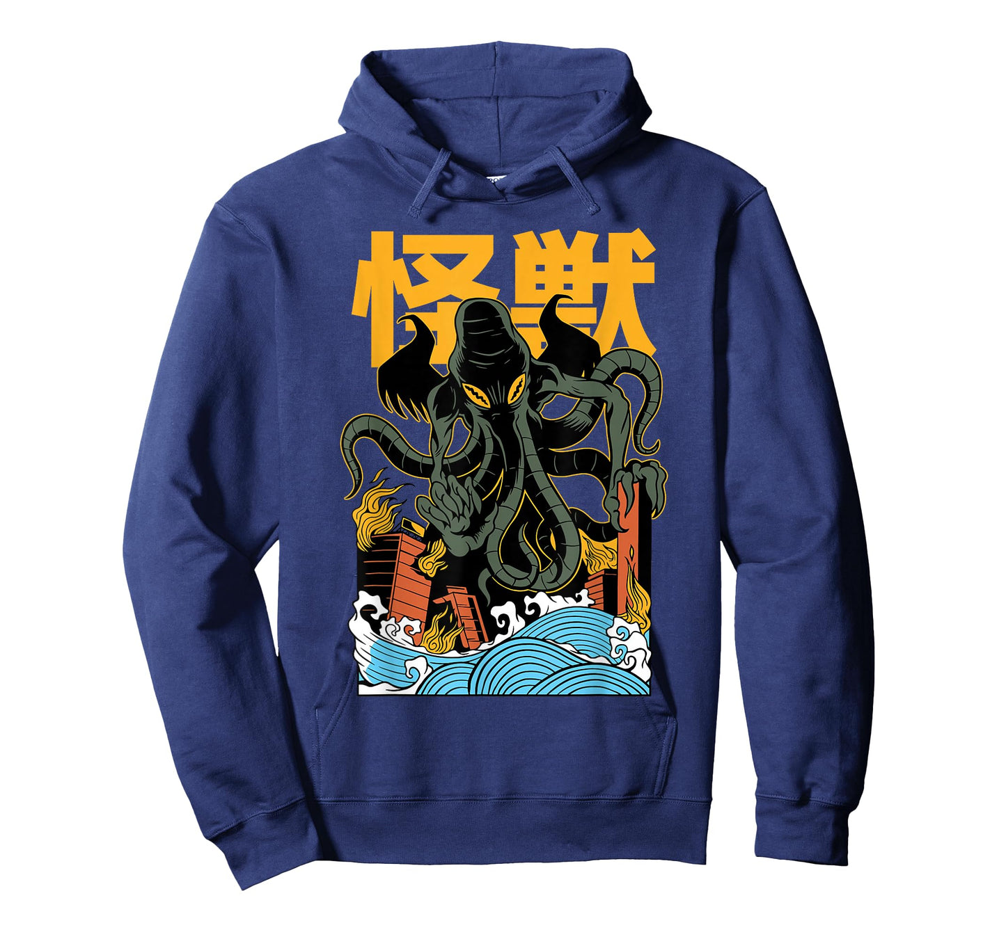 Japanese Japan Kaiju Monster Chutlulu Octopus Manga Anime T-Shirt