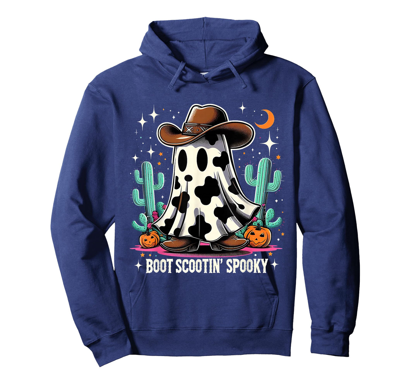 Cowboy Ghost Boot Scootin Spooky Western Vibes T-Shirt
