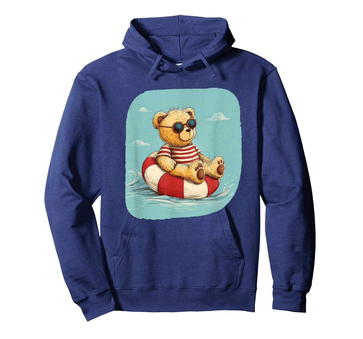 Vacation Pool Ring Costume with Funny Teddy Bear T-Shirt
