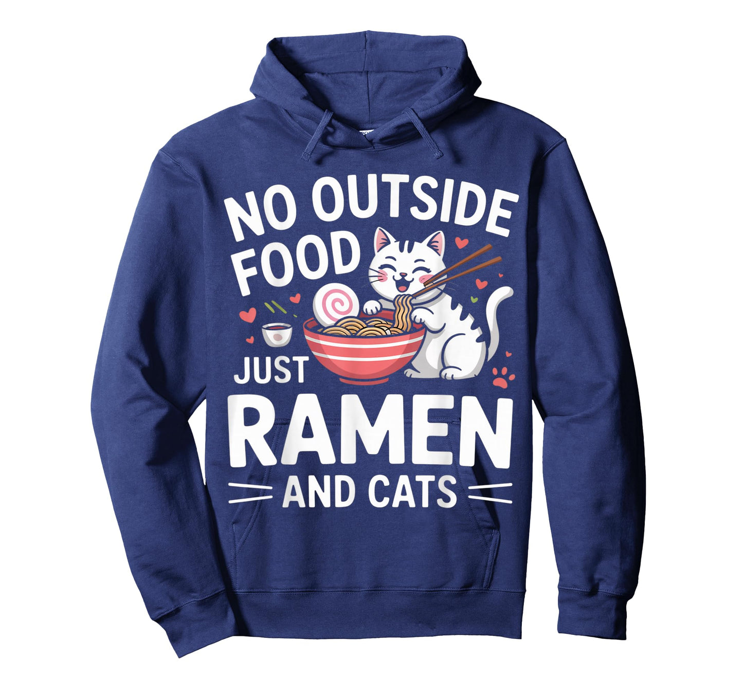 No Outside Food Just Ramen and Cats Kawaii Neko T-Shirt