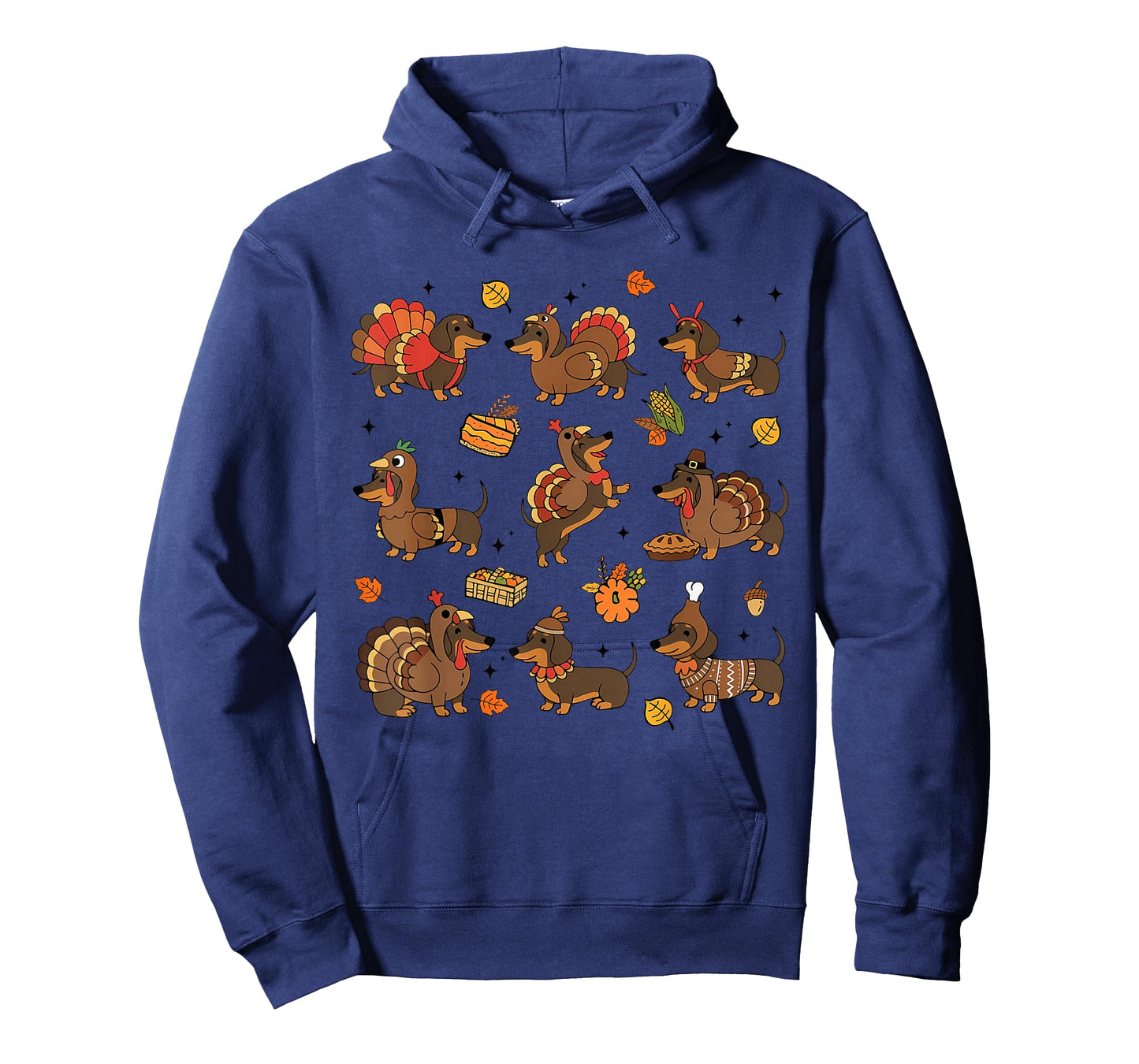 Thanksgiving Dog Dachshund Turkey Wiener Fall Men Women Kid T-Shirt
