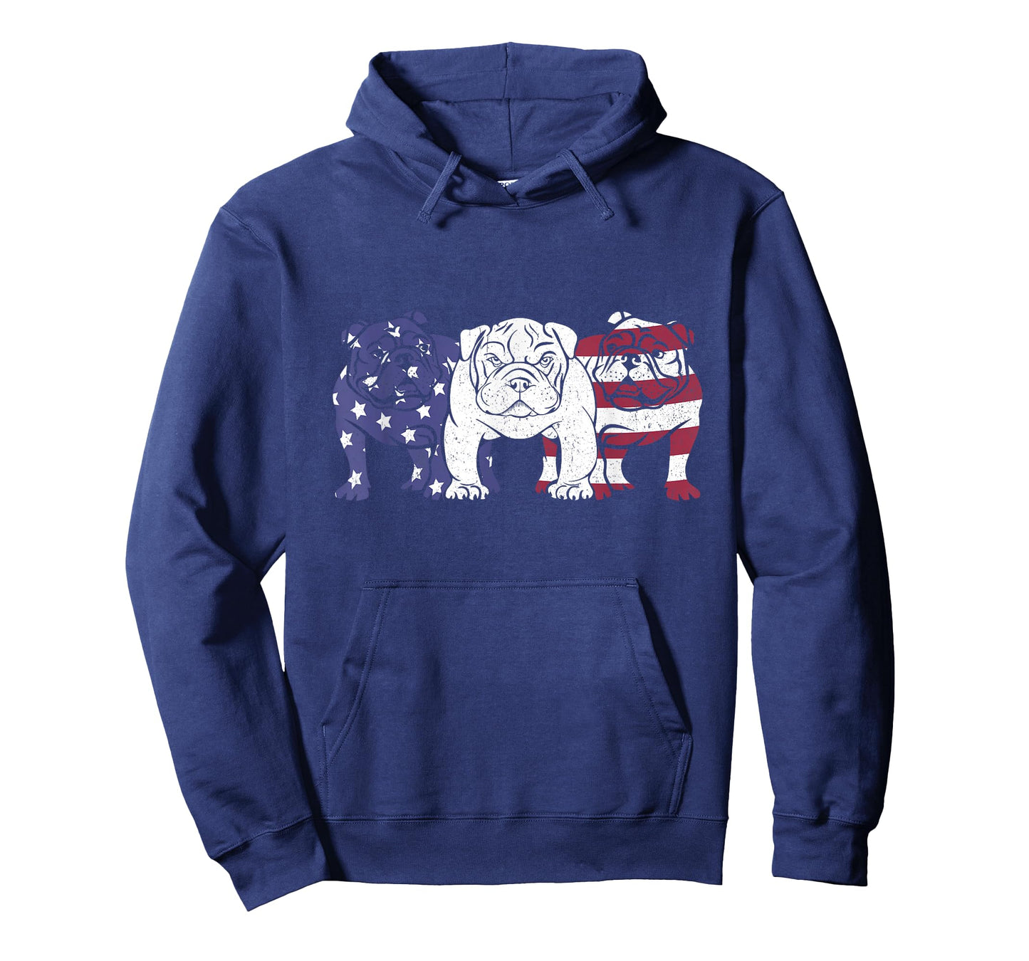 Unique English Bulldog Dog American Flag Retro Puppy Lover T-Shirt