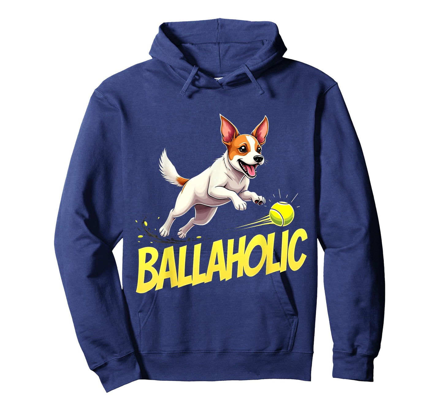 Funny Ballaholic Jack Russell Terrier Dog Chasing Ball T-Shirt