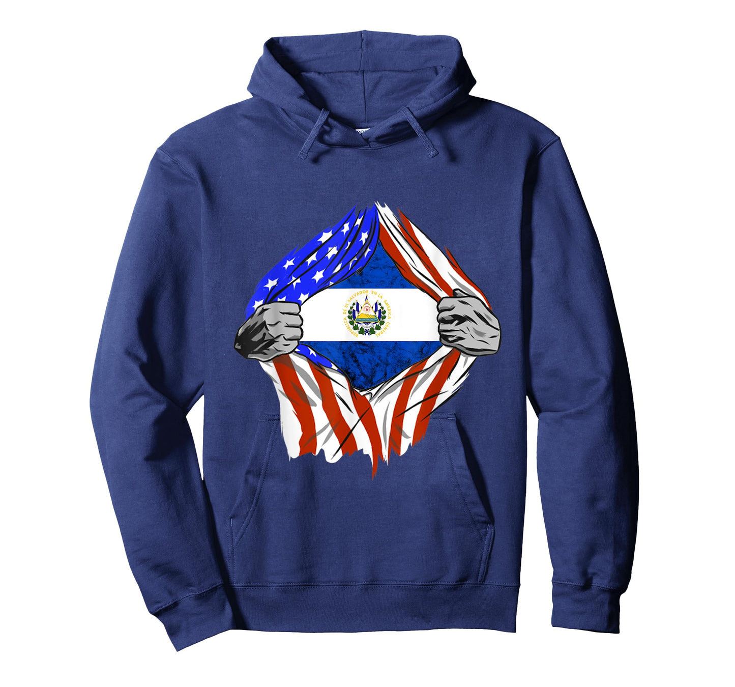 EL Salvador Chest Salvadorean Flag El Salvador Flag T-Shirt
