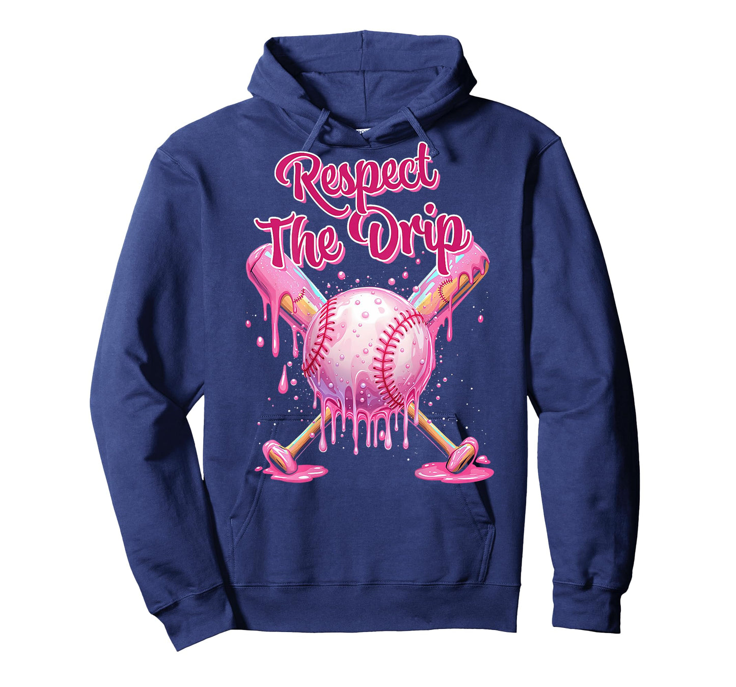 Pink Baseball Dripping Shirt for Youth Girls Ice Cream Drip T-Shirt