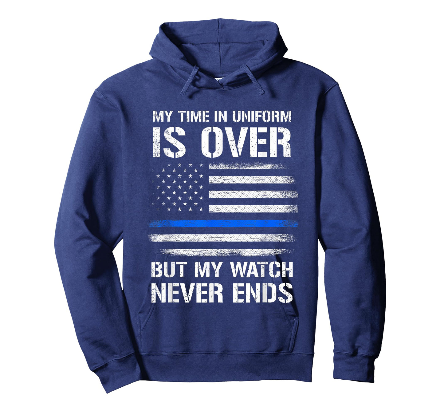Retired Police Officer Gifts Thin Blue Line T-Shirt