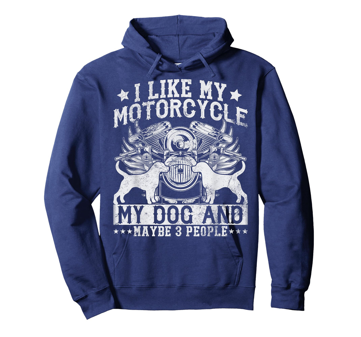Funny Biker I like My Motorcycle, Dog & Maybe 3 People T-Shirt