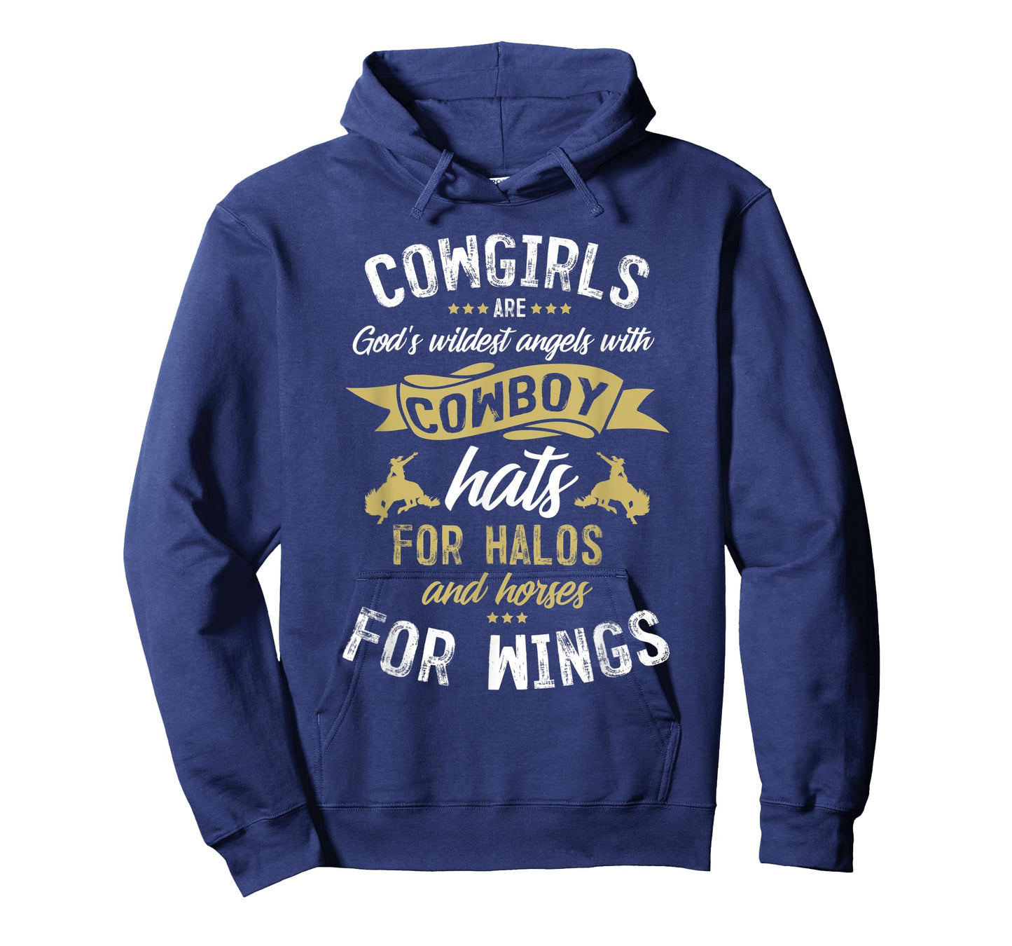 Wildest Angels Cowboy Hat Halo Horse Lovers Gift Cowgirl T-Shirt