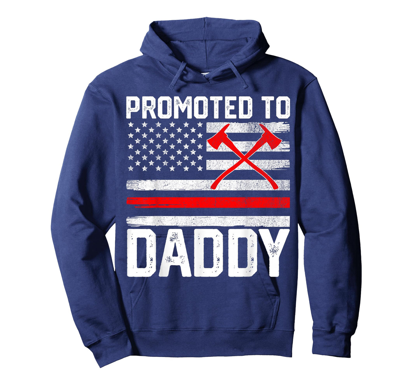 Promoted To Daddy Firefighter Fireman New First Time Dad Men T-Shirt