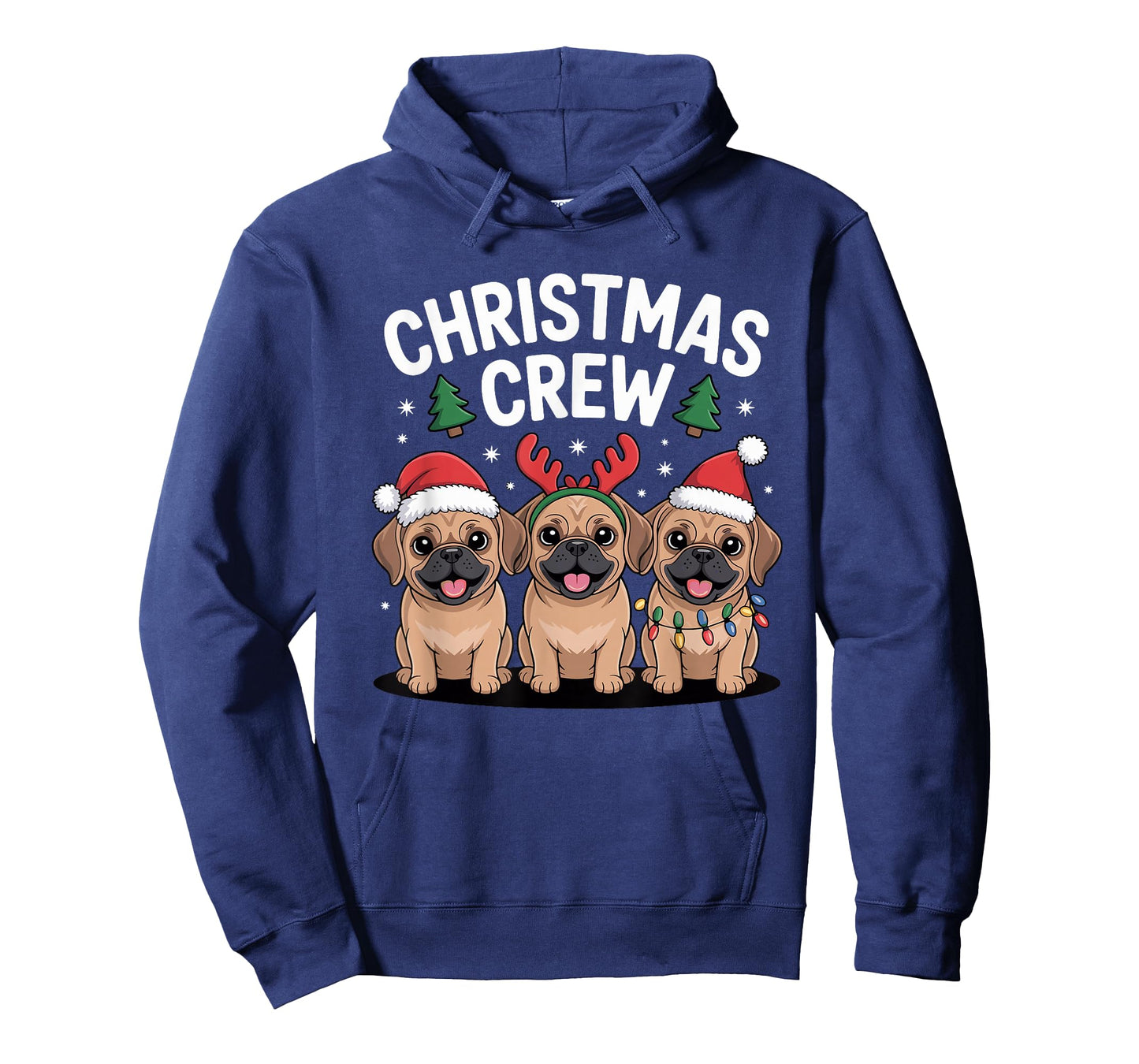 Christmas Crew Xmas Puppy Dog Breed Funny Christmas Puggle T-Shirt